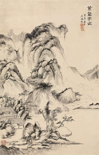 吴湖帆（1894～1968） 万壑云起 立轴 水墨纸本