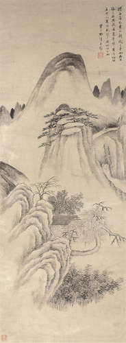 梅清（1623～1697） 黄山奇景 立轴 水墨纸本