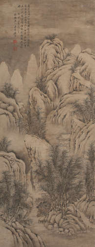 杨晋（1644～1728） 关山雪霁图 立轴 设色纸本