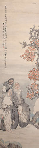 钱慧安（1833～1911） 人物 立轴 设色纸本