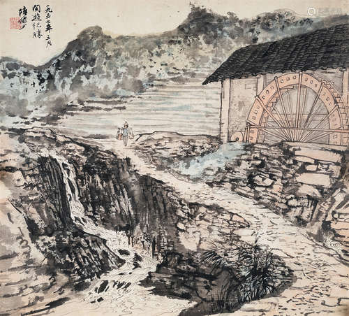 陆俨少（1909～1993） 闽游纪胜 镜心 设色纸本