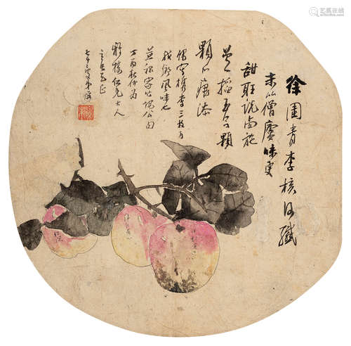 朱梦庐（1826～1900） 花卉 镜心 设色纸本