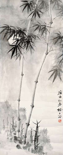 柳子谷（1901～1986） 风竹 镜心 水墨纸本