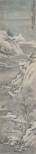 吴榖祥（1848～1903） 风雪夜归 立轴 设色纸本