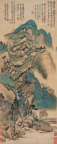 恽寿平（1633～1690） 浮岚暖翠图 立轴 设色绢本