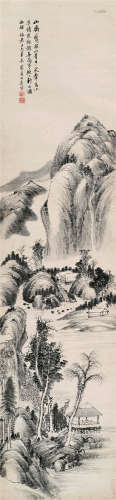 奚冈（1746～1803） 一览众山青 立轴 水墨纸本