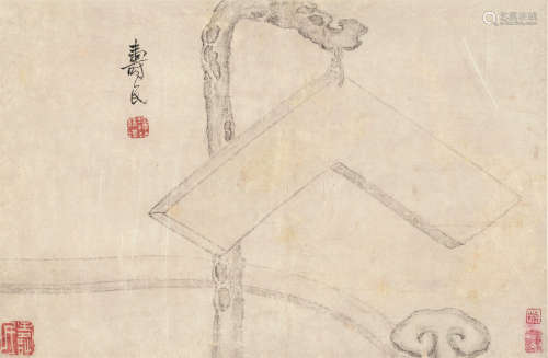 边寿民（1684～1752） 如意图 镜心 水墨纸本