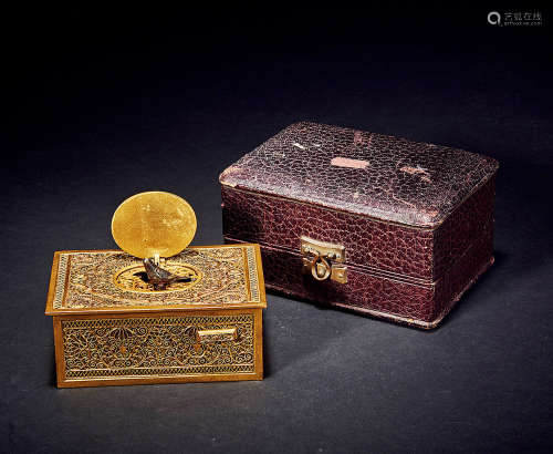 18世纪 铜鎏金八音盒