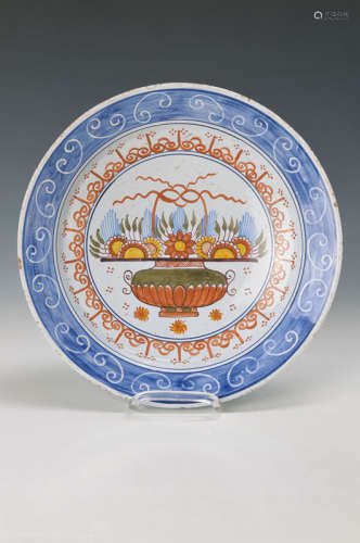 faience plate