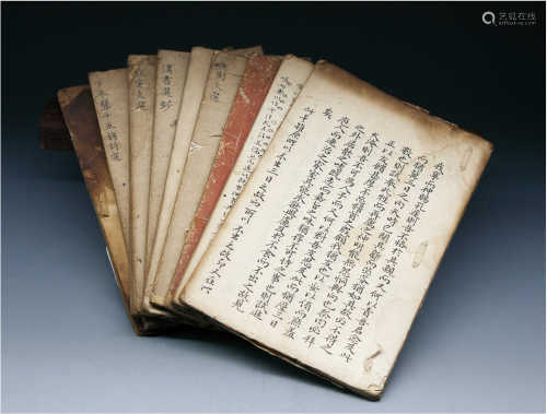 《典制文选》、《下平声十五韵诗选》、《钦定文选》、《汉书选钞》手抄本 纸本
