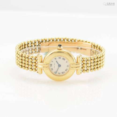CARTIER Vendome ladies wristwatch in 18k yellow gold