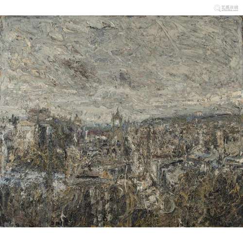 [§] GEOFF UGLOW (BRITISH B.1978) VIEW OF EDINBURGH 142cm x 162cm (56in x 63.75in)