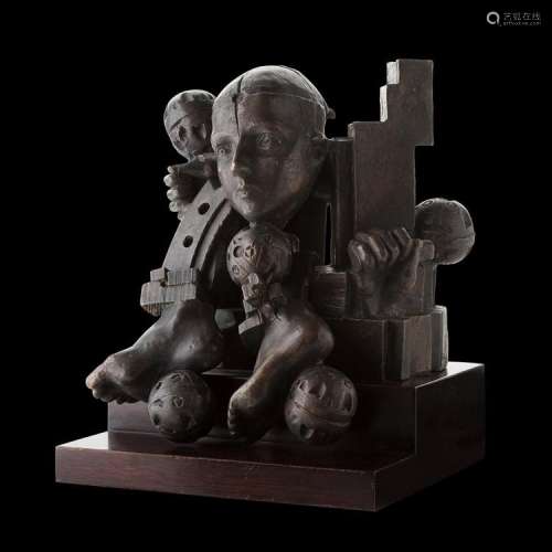 [§] SIR EDUARDO PAOLOZZI K.B.E., R.A., H.R.S.A. (SCOTTISH 1924-2005) MAQUETTE FOR GREAT ORMOND STREET 28.5cm x 23cm (11.25in x 9in)...