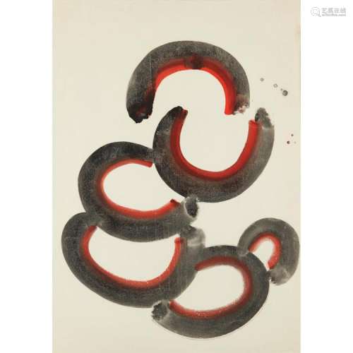 [§] SIR TERRY FROST R.A. (BRITISH 1915-2003) UNTITLED (CURVES) 73cm x 52cm (28.75in x 20.5in)