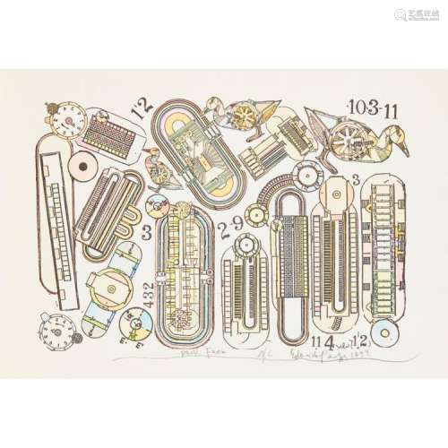 [§] SIR EDUARDO PAOLOZZI K.B.E., R.A., R.S.A. (SCOTTISH 1924-2005) DUCK FARM - 1999 35cm x 50cm (13.75in x 19.75in) and two further...