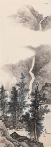 陈少梅（1909～1954） 望山图 镜心 设色纸本