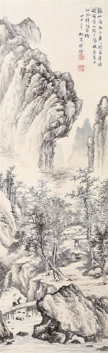 溥佺（1913～1991） 山水 立轴 水墨纸本
