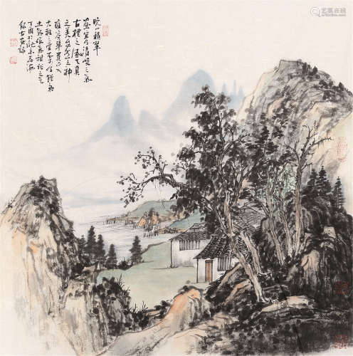 刘春海（b.1976） 晓山积翠 镜心 设色纸本