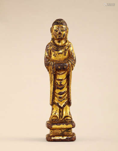 11世纪 铜鎏金释迦摩尼站像