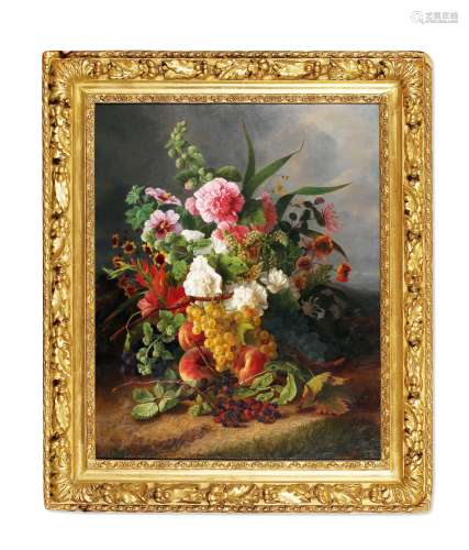 埃斯特尔·莫奈·拉韦尔皮利埃 19世纪 花卉 布面油画