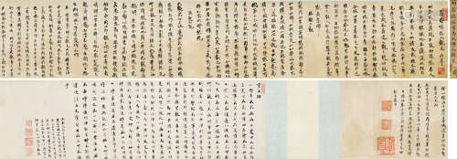 蒋德璟（1593-1646） 书法手卷 手卷 水墨绢本