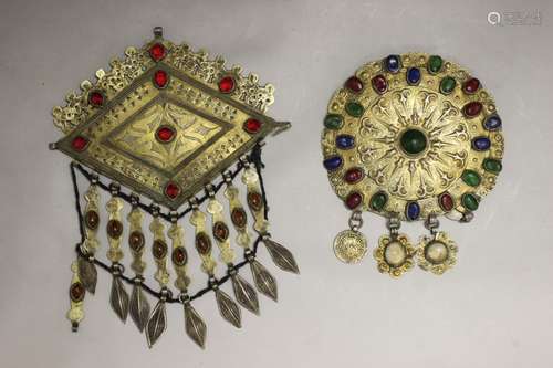 Two Turkman Silver Jewelry