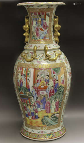 Large 19th.c Export Chinese Famille Rose Vase