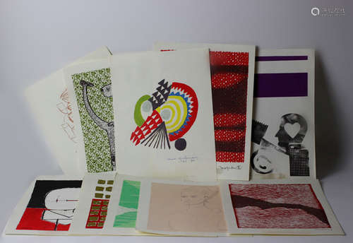 10 Lithographs By Various Artists 1960's