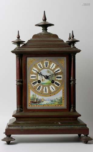 Bronze And Porcelain Clock