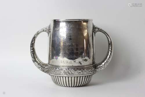 19th C Sterling Silver Tennis Trophy