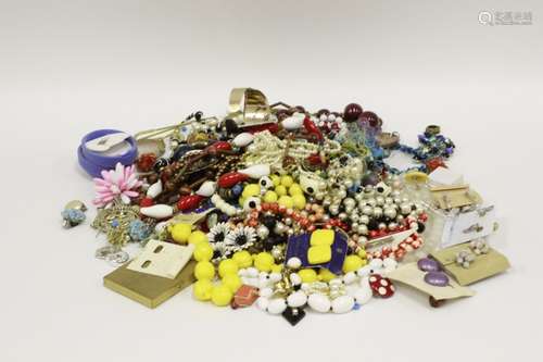 Large Lot Of Costume Jewelry