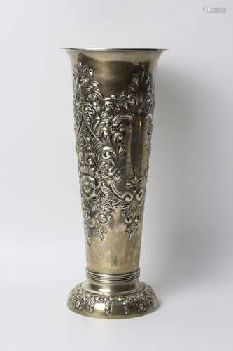 Continental Silver Vase Probably Dutch