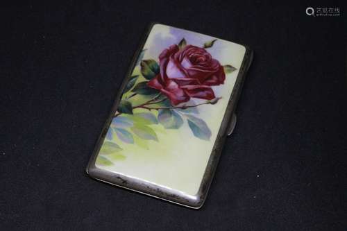 900 Silver And Enamel Box