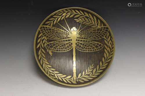 Art Nouveau German Dragonfly Tray