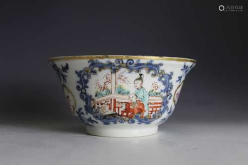 19th. C Chinese Export Famille Rose Bowl