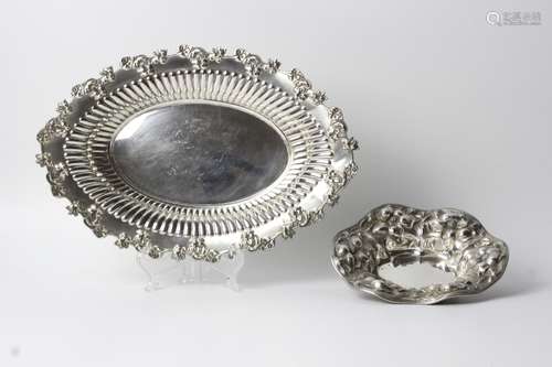 Two Art Nouveau Sterling Silver Bowls, Hallmark