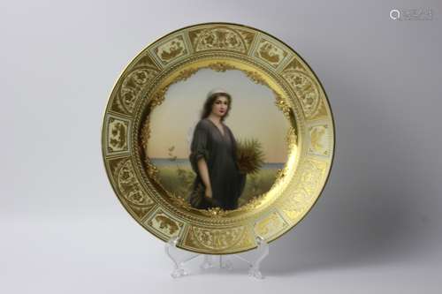 Fine Vienna Style Plate Beehive Mark