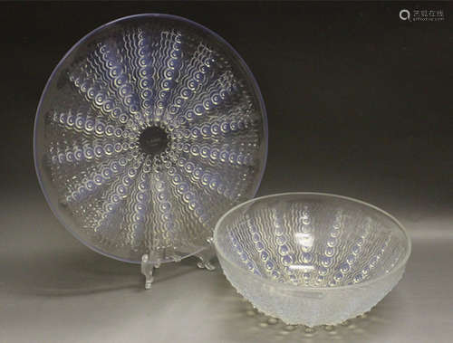 R. Lalique Opulacent Bowl And Tray