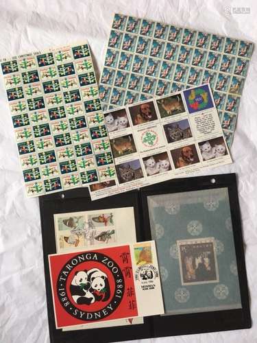 A Group Of World Stamps