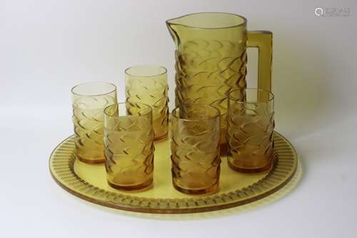 R. Lalique 7 Pc. Lemonade Set