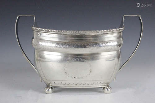 Sterling Silver Two Handle Sugar Bowl