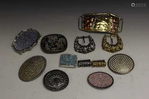 A Group Of  Estate Belt Buckles