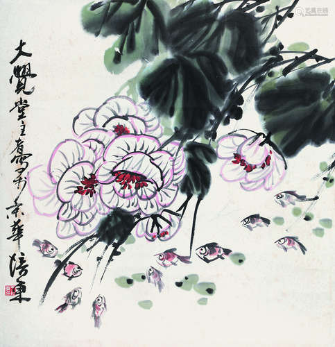 王培东 当代 花鸟 纸本立轴