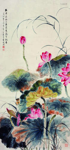 吴青霞 近现代 花卉 纸本立轴