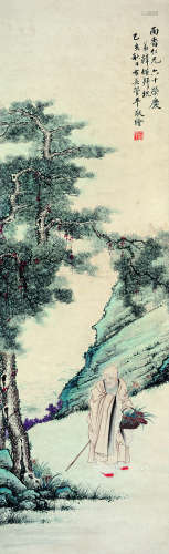 管平湖 近现代 山水 纸本立轴