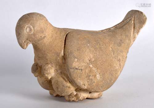 An Unusual Decorative Element, in the form a bird, 9th/10th Century, Persia. 4.75ins wide.