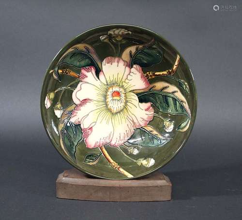 MOORCROFT BOWL - GUSTAVIA a boxed large modern Moorcroft bowl in the Gustavia design. Marked,