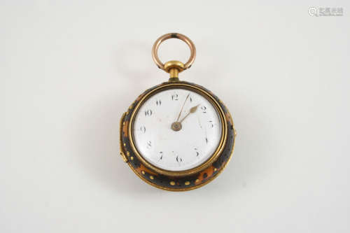 G. GRAHAM CYLINDER ESCAPEMENT FUSEE KEY WOUND POCKET WATCH CIRCA 1740 the white enamel dial with