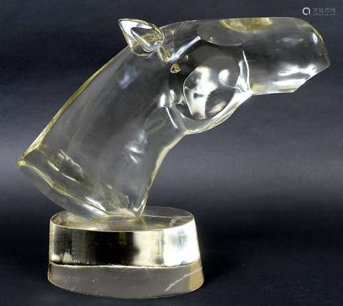 LOREDANO ROSIN - GLASS BUST OF HORSE, MURANO a wonderful large glass sculpture of a Horse's head,