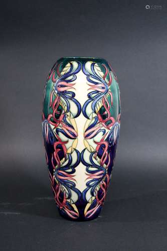 MOORCROFT VASE - MAYPOLE a boxed modern Moorcroft limited edition vase in the Maypole design, No